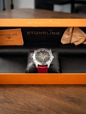 Stührling Original Skeleton Automatic Watch